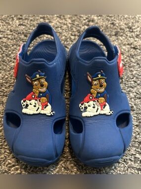 Paw Patrol Toddler Boys Water Shoes – Chase & Marshall – Navy Blue Size 7/8